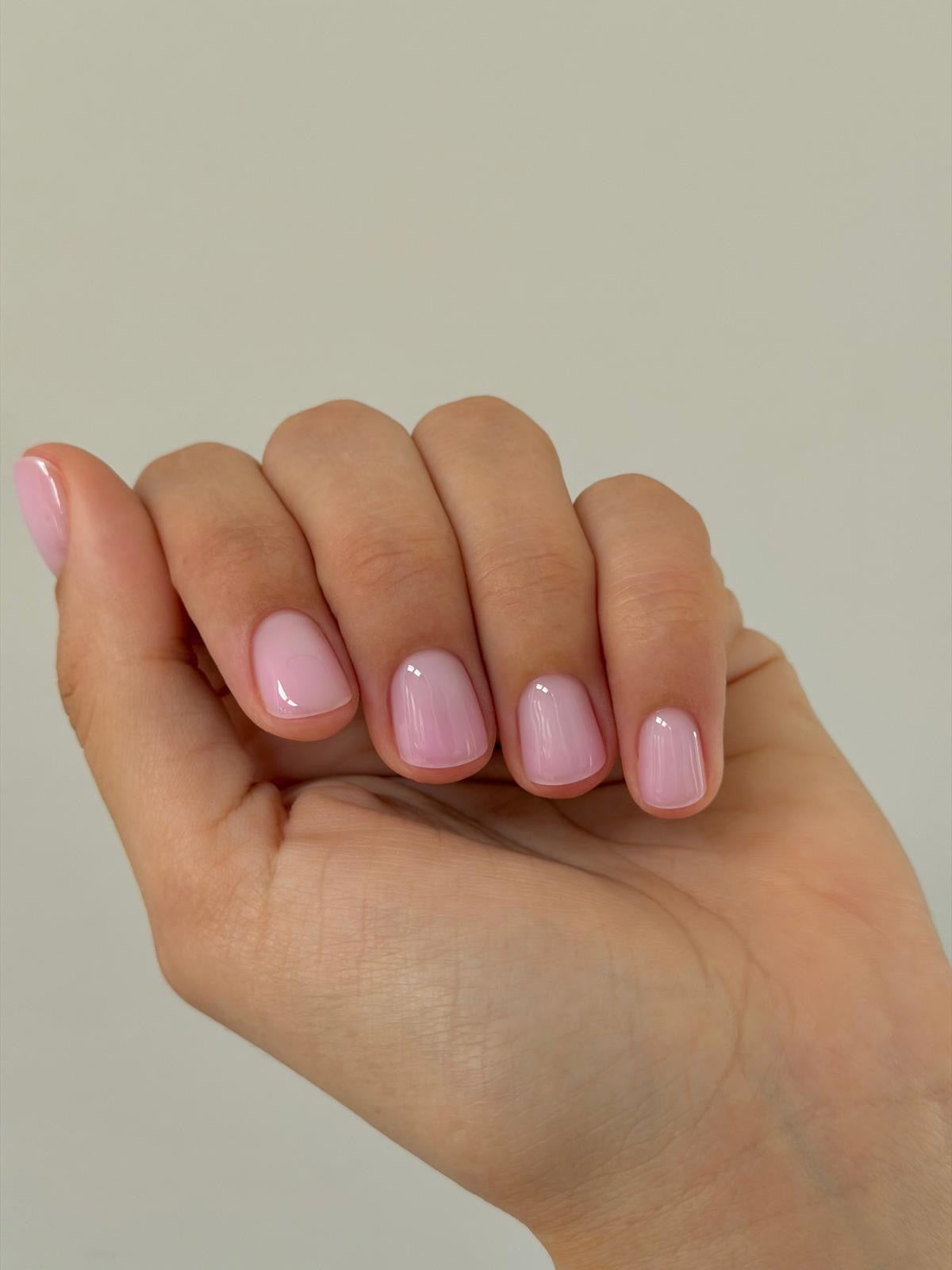 Glass Gel Strawberry Milk